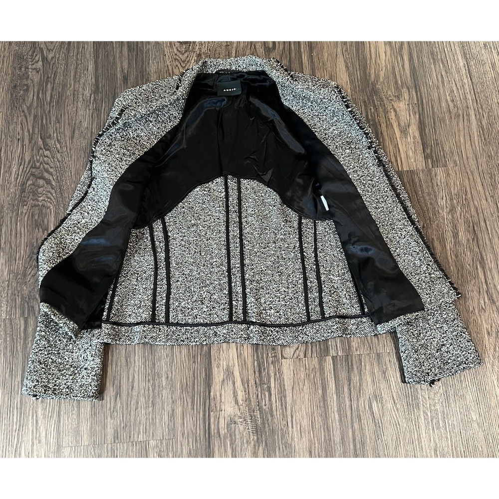 Akris ladies brown wool Silk tweed jacket Size 8 - Picture 3 of 14